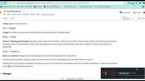 Tutorial Python untuk Data Analysis dan Data Science - Part 2 || Tipe Data