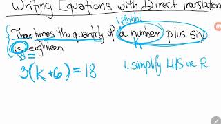 GED® Math: Writing Equations with Direct Translation (1.11, Adv, # 2)