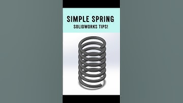 How to Make a Simple Spring in SolidWorks | Fast & Easy