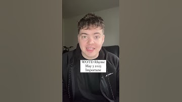 Importune May 3, 2023 word of the day rhyme