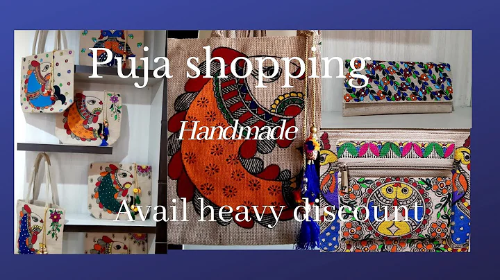 Puja shopping | Handmade bags | Madhubani bags | Handcrafted | Hand painted |