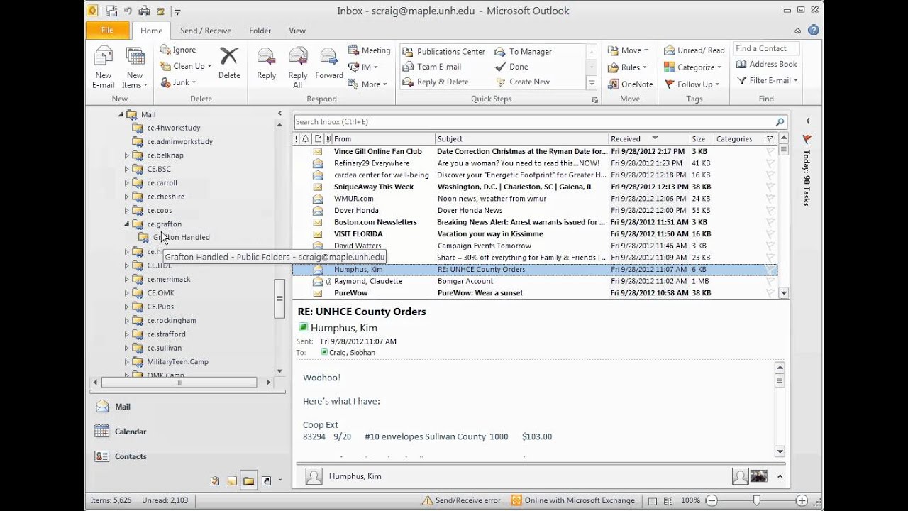 UNHCE County Folder Instructions