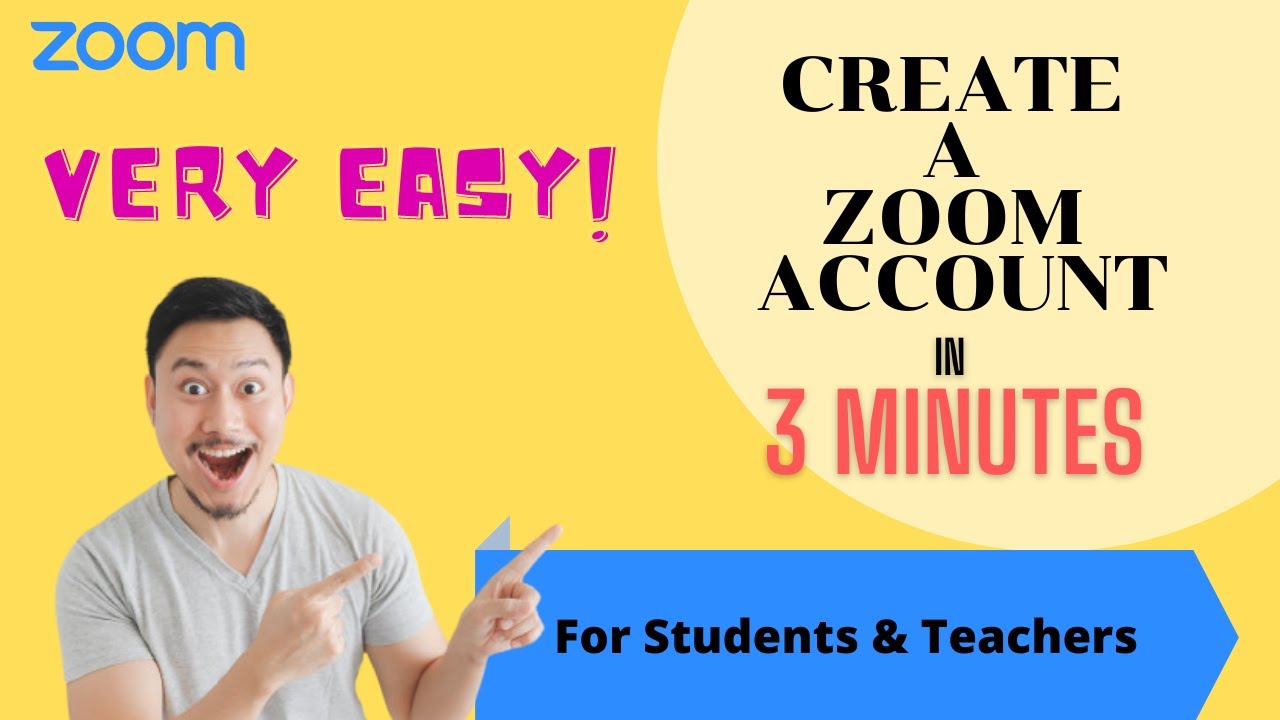 How to create a ZOOM Account in 2021? For students and Teachers in 3