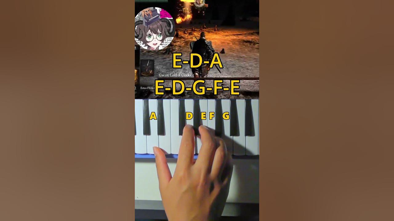 Dark Souls - Gwyn Lord of Cinder [Piano Tutorial] #shorts