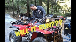 Honda Fourtrax 250 Parked Outside For 29 Years With Gas In It!!!