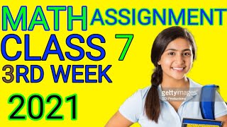 Assignment of class 7(Math)3rd week