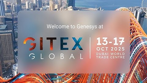 GITEX GLOBAL Dubai 2025 Genesys booth video