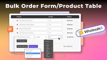 WooCommerce Bulk Order Form | Product Table for WooCommerce