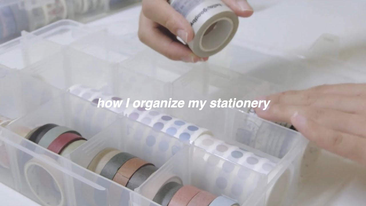 how i organize my stationery | reorganizing my stationery collection 📎
