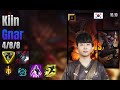 Kiin Top Gnar vs Kled lol KR solo rank Full Game 16.10 | 기인 나르 vs 클레드