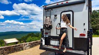 Camping at a Roadside Park in the Ozarks: Hiking to a Waterfall