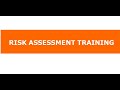 Risk assessment Training