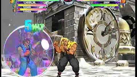 MvC2: Charlie Double Assist Combo (Thanos Capture)