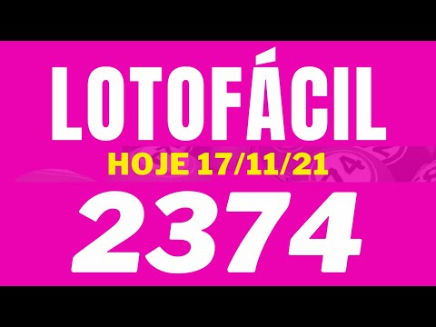 Lotofácil 2374 – resultado da lotofácil de hoje concurso 2374 (17-11-21)