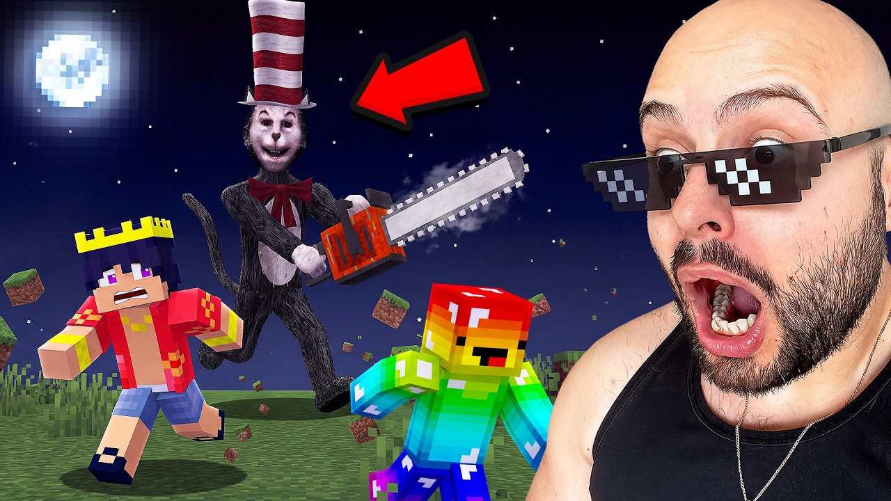 am bagat un CAT IN THE HAT HORROR pe Minecraft...