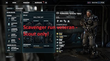 Gears Tactics Veteran Scavenger run - Scout only, No shots fired!