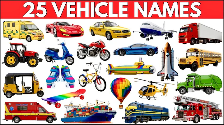 25 Vehicle Names in English | Types of Vehicles | Mode of Transport  for kids | Vehicles Vocabulary