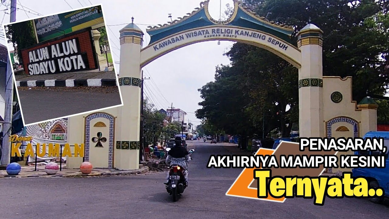 KELILING ALUN ALUN SIDAYU KOTA GRESIK TERBARU | MOTOVLOG
