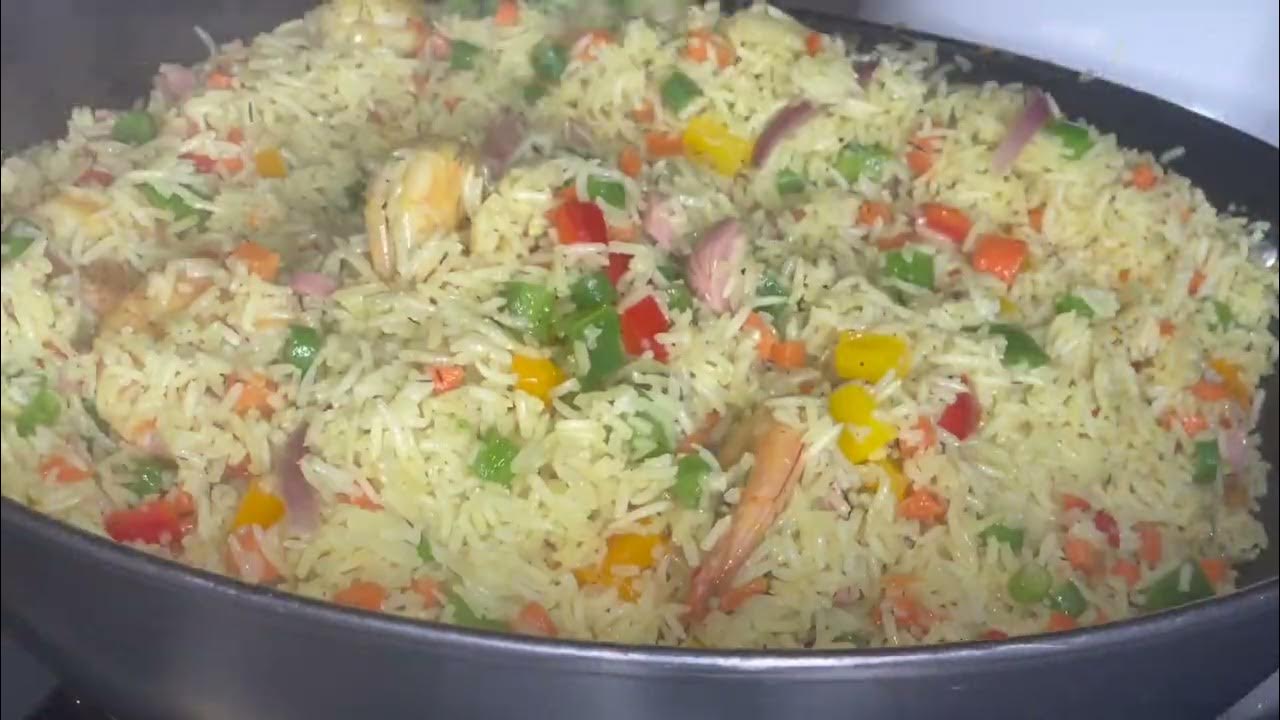 MEAL PREP WITH ME AT 39WKS PREGNANT EFORIRO FRIED RICE cookwithme 