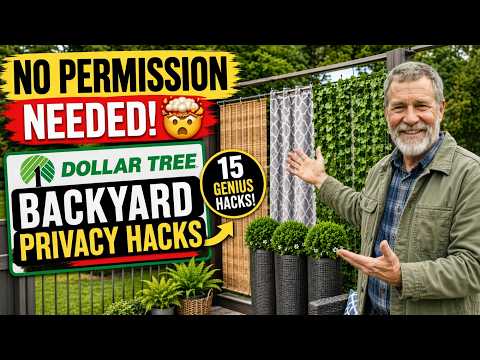 Stop Asking Your HOA — These Dollar Tree Backyard Privacy Hacks Need No Approval