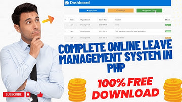 Complete Online Leave Management System in PHP