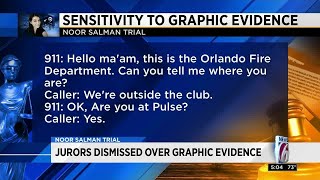 Jurors dismissed over graphic evidence