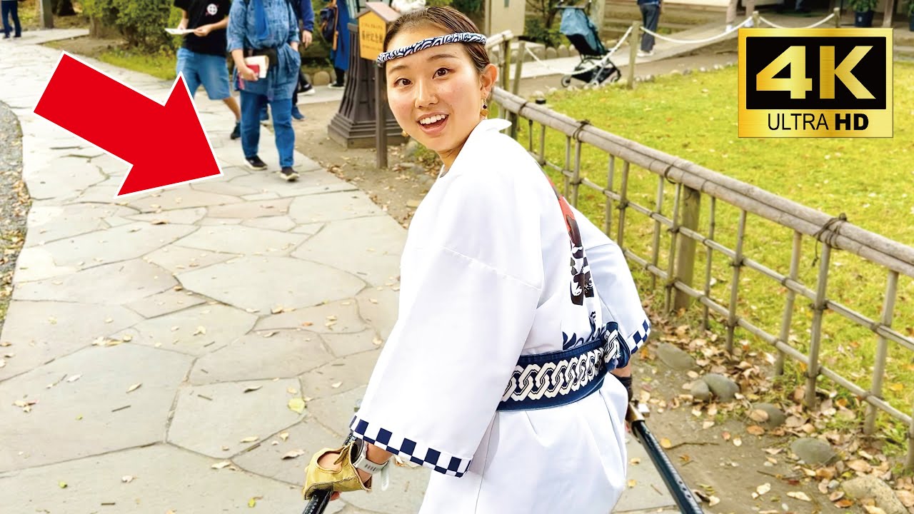 Милая японская девушка Шиншин провела меня по Коморо на рикше😊 | Рикша в Коморо, Нагано