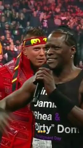 The awesome truth are back but R-Truth didn't know who to tag with 😂😂😂 #wweraw #wwe