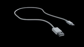(Timelapse) Speed Modeling a USB-C Cable