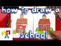 How To Draw A Cartoon School