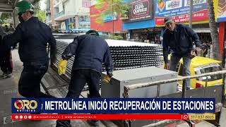 Tras años de deterioro, comenzó la recuperación de 12 estaciones de Metrolínea | Oro Noticias