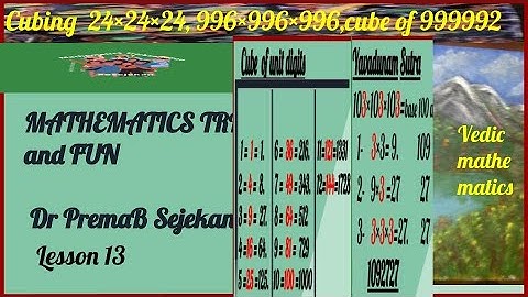 #cube tricks #mathematics-tricks-and-fun    #speed-calculation  #vedic-maths #yavadunam-sutra