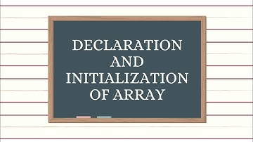 DECLARATION AND INITIALIZATION OF ARRAY IN C PROGRAM || ARRAY IN C PROGRAM