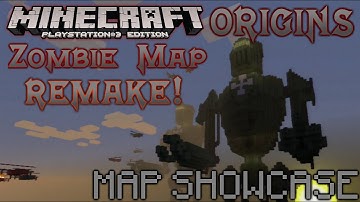 Minecraft PS3: ORIGINS Zombie Map REMAKE! - Map Showcase!