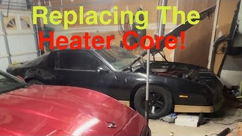 Replacing the heater core in a 3rd gen Camaro. 82-92 firebird trans am and Camaro