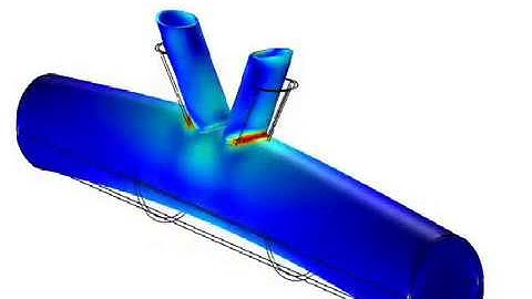 Von misses stress of Tubular - K-joint subjected to Cyclic Wave loading