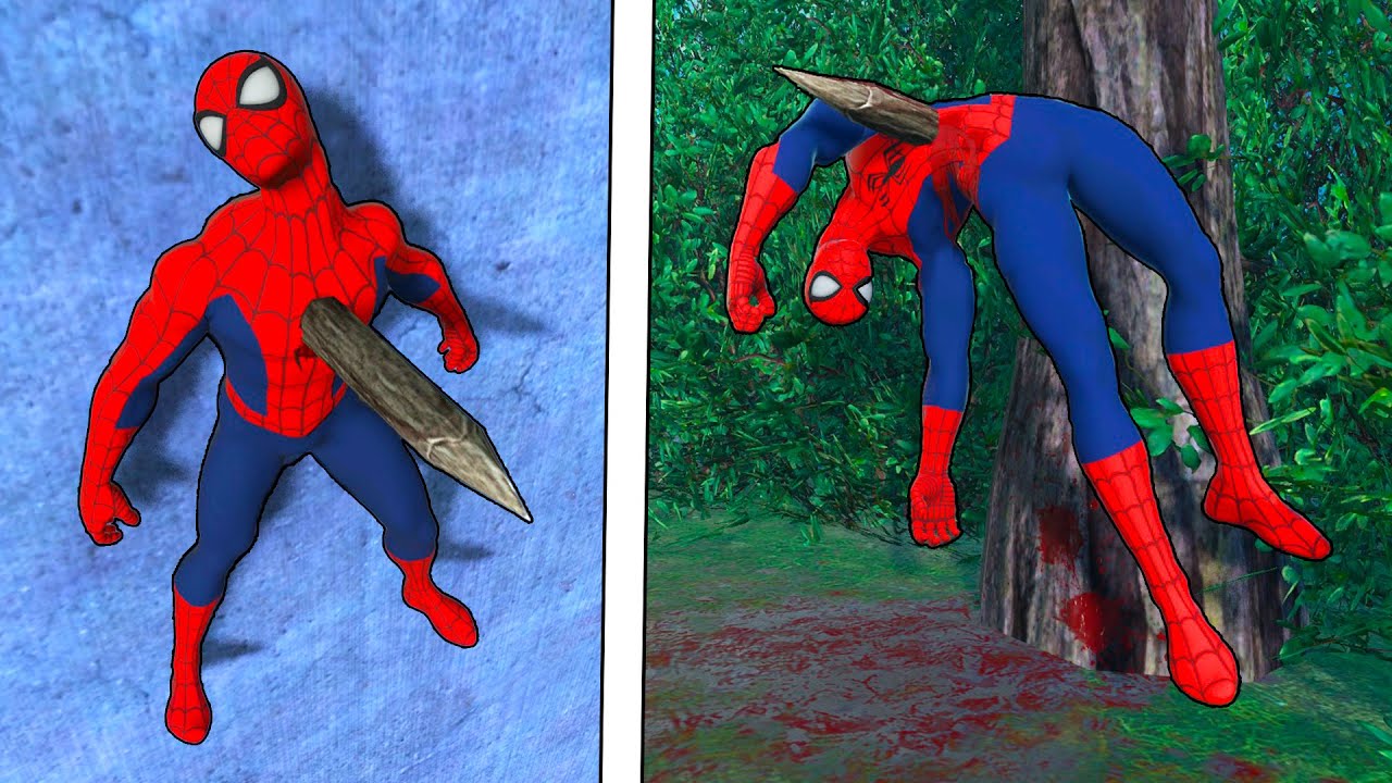 NPC Ragdolls VS Spikes! Epic NPC Falls Compilation 