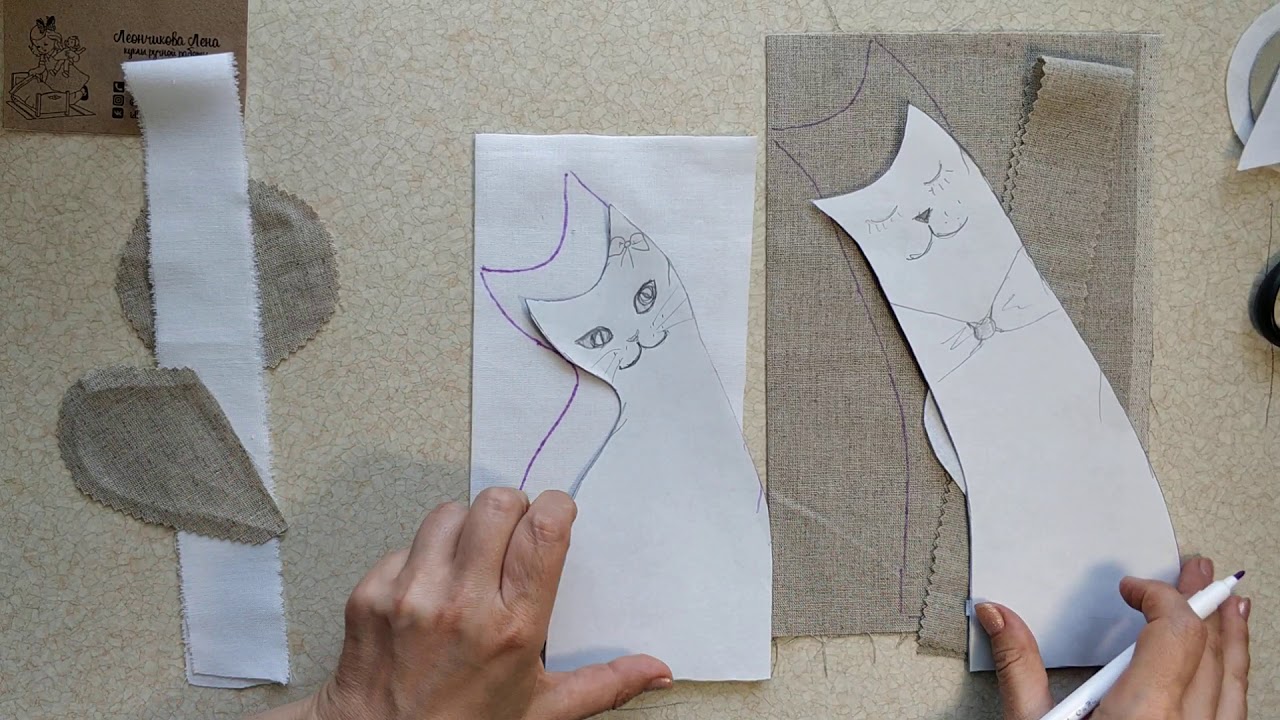 Изучаем выкройки для пошива кота в стиле Тильда своими руками