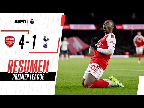 DERBY PERFECTO PARA EZE: TRIPLETE EN PALIZA DE ARSENAL ANTE LOS SPURS | Arsenal 4-1 Spurs | RESUMEN