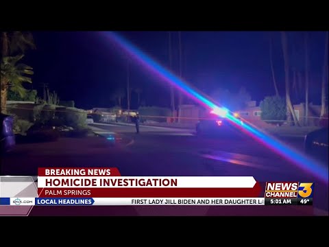 Police investigating homicide in Palm Springs
