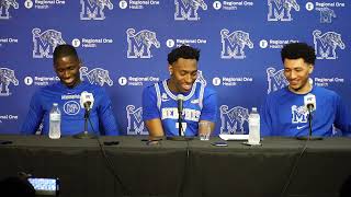 Men's Basketball: David Jones, Nae'Quan Tomlin and Jahvon Quinerly Press Conference - March 3, 2024