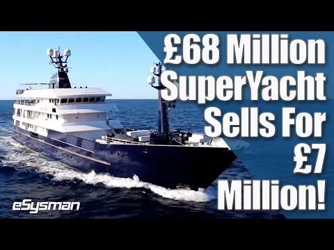 £68 Million F1 SuperYacht Sells at Auction for £7 Million!