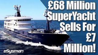 £68 Million F1 SuperYacht Sells at Auction for £7 Million!