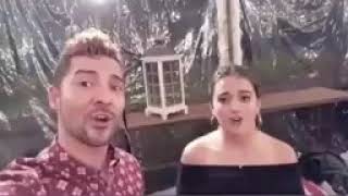 Maia Reficco Cantando Herederos con David Bisbal