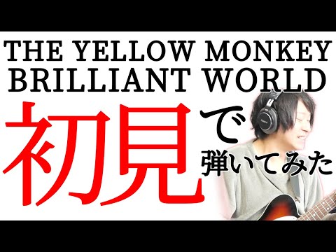 リクエストありがとう！【初挑戦】1mmも知らないTHE YELLOW MONKEYのBRILLIANT WORLDを初見でギター弾いてみたら気持ち良すぎた【初見で弾いてみた】