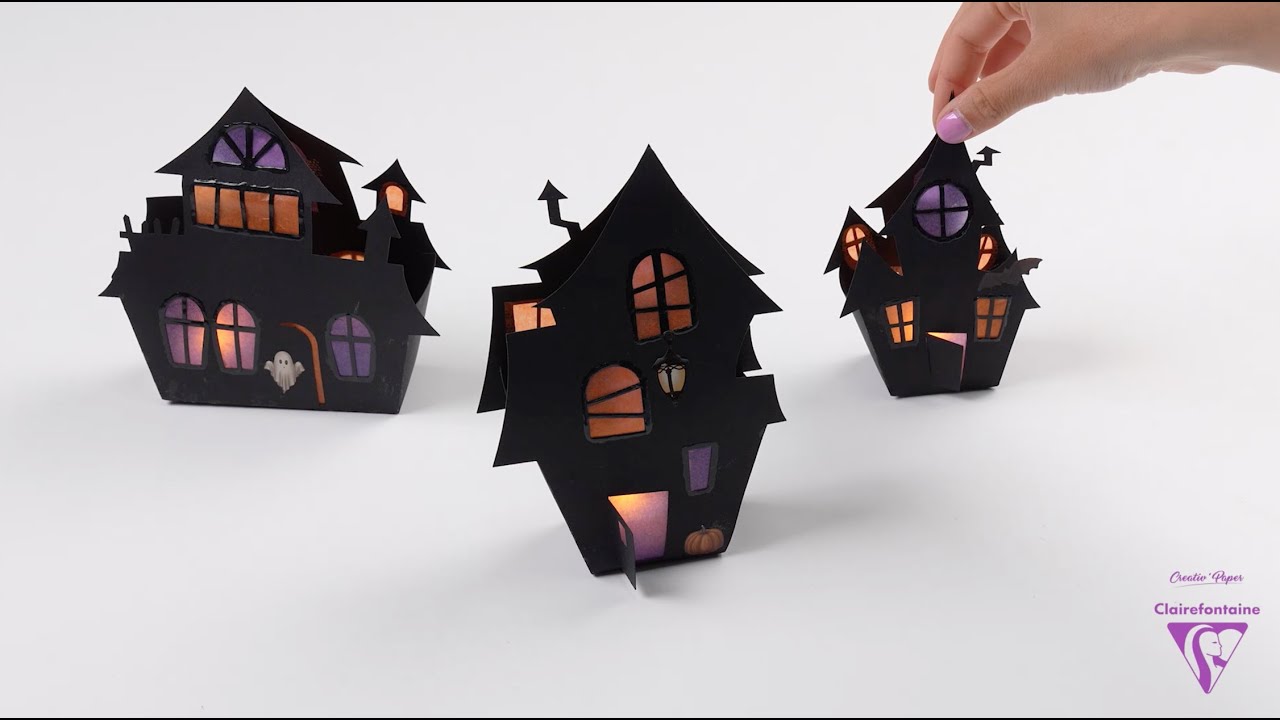 DIY Halloween : Fabrique 3 maisons hantées avec le kit Clairefontaine ! 🏚️👻