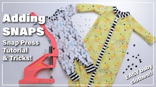 Adding Snaps to Baby Clothes using a KAM Snap Press, SO EASY sewing tutorial! Elevate those Sews! Net Worth