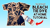 Diy Tie Dye Using Bleach Only For Black Shirt - Youtube