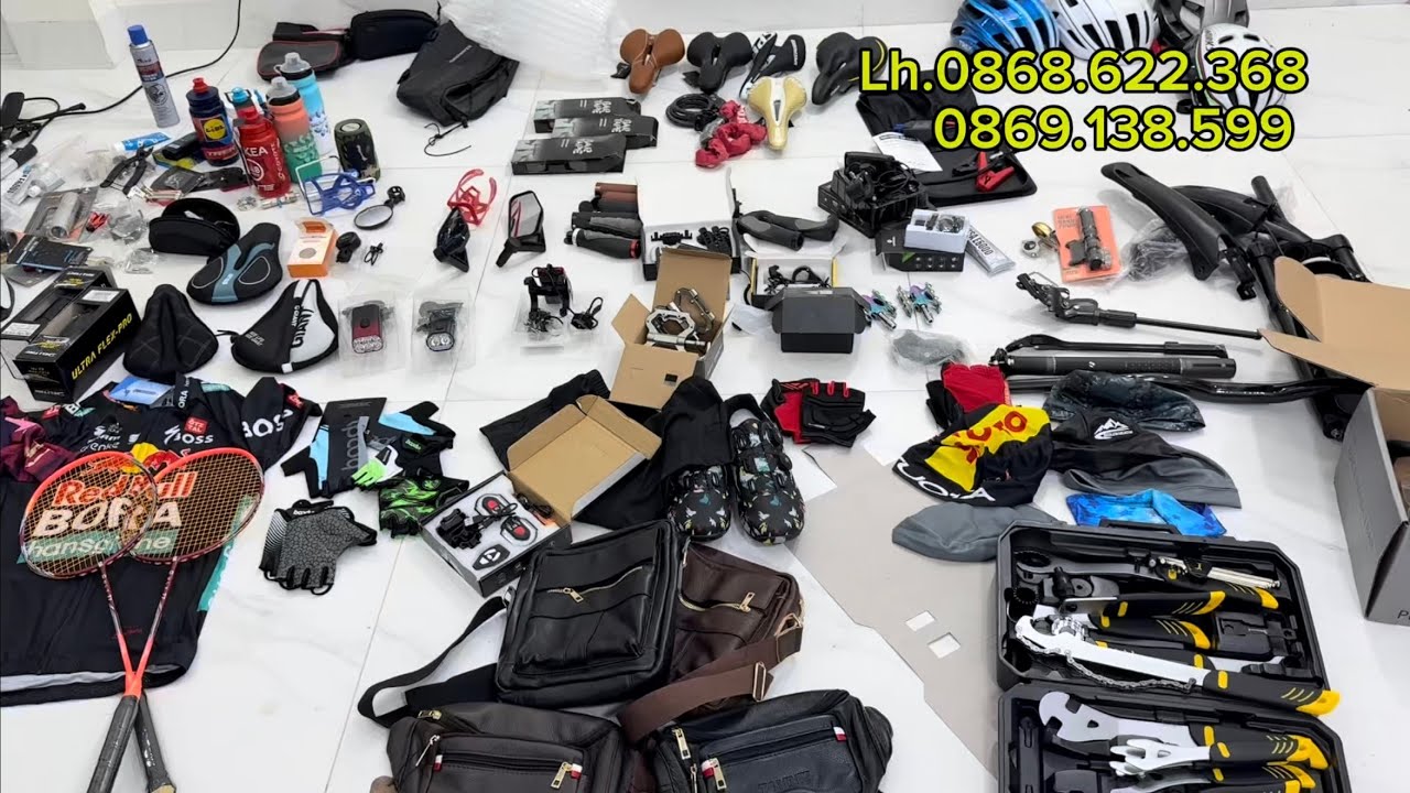 Giảm 80%phụ kiện xe đạp Nhật-Gang tay Bodun Mỹ-Đèn Audi 2000lumen Đức-Bedan Titan-Chuông đồng Nhật