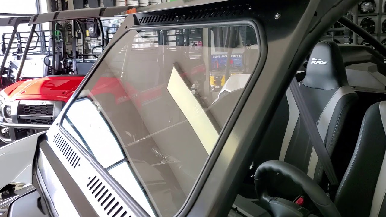 First Look! New Product Allert! DIAMOND S all glass Windshield KRX 1000 YouTube